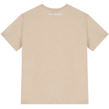 Boys Beige & White Thunderbolt T-Shirt