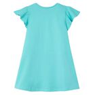 فستان بنات بطبعة باللون الأزرق الأكوا, 2, hi-res