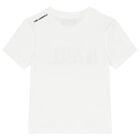 Boys White Logo T-Shirt, 1, hi-res
