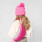 Girls Pink & Silver Sequin Belt Bag ( 25cm ) , 1, hi-res