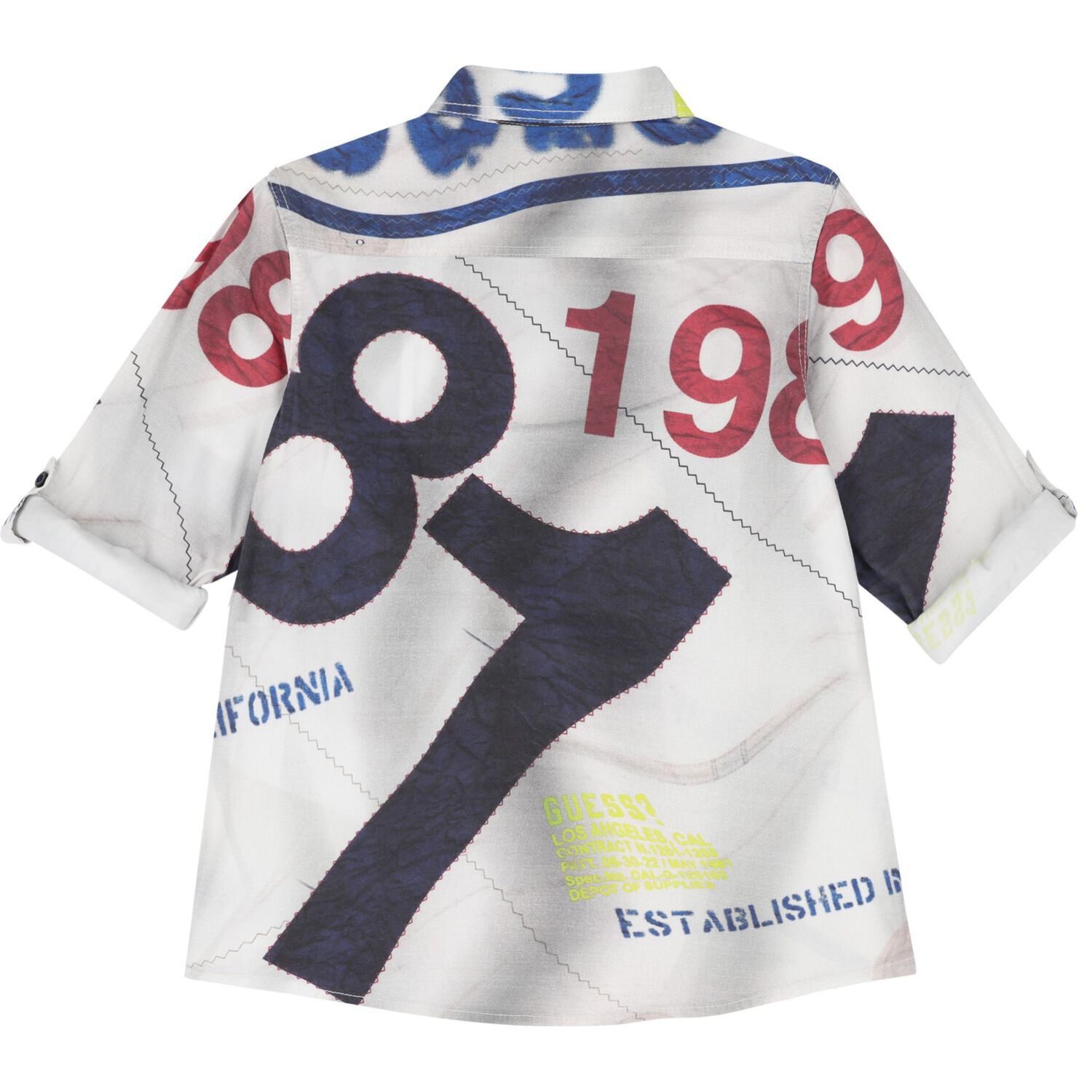 قميص اولاد بالشعار متعدد الألوان, 1, hi-res