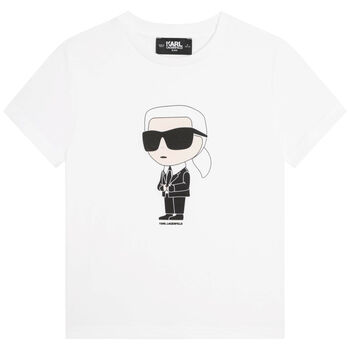 Boys White Karl Logo T-Shirt