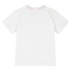 Boys White Cotton Logo T-Shirt, 3, hi-res