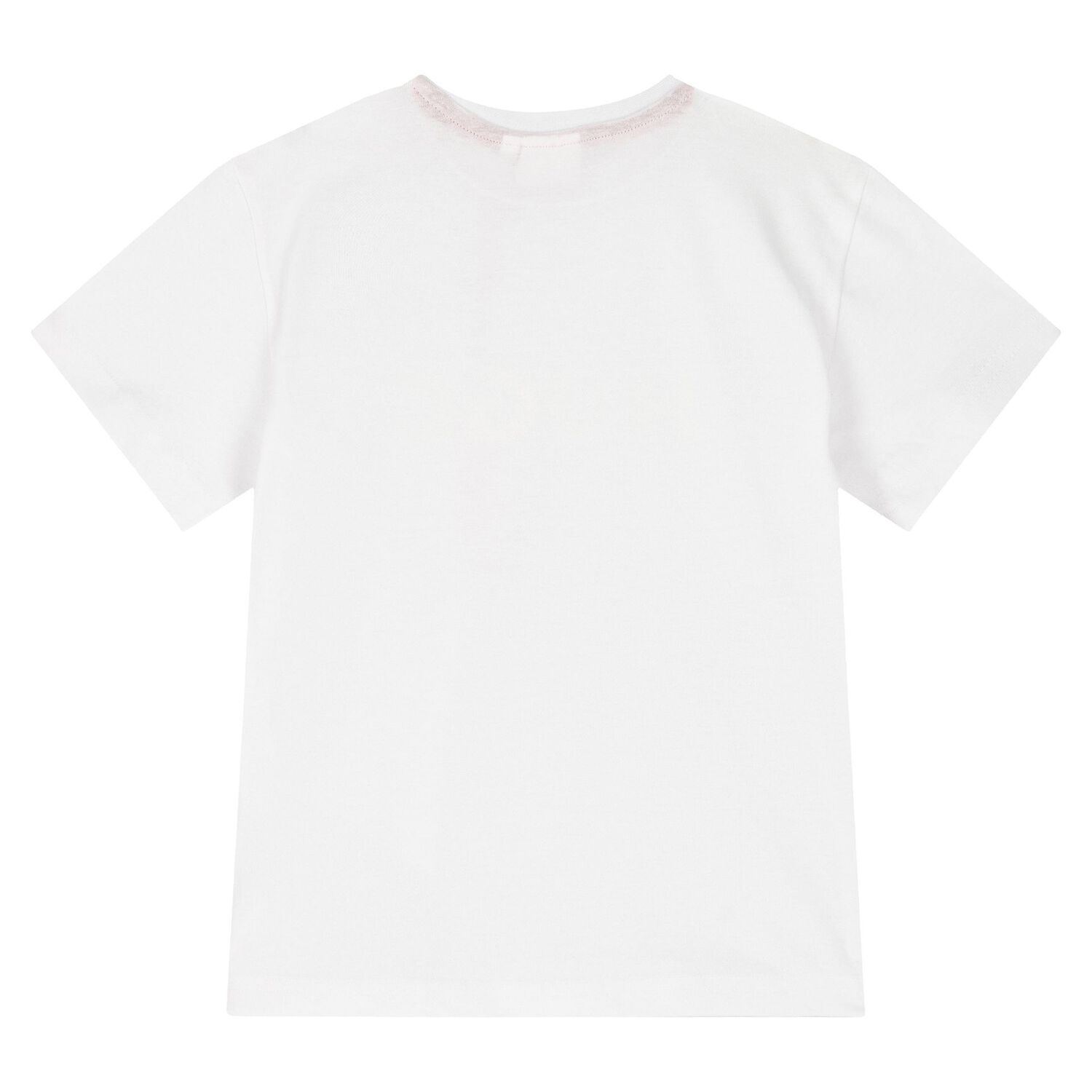 Boys White Cotton Logo T-Shirt, 3, hi-res image number null