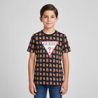 تي شيرت بالشعار باللون الكحلى , 3, hi-res