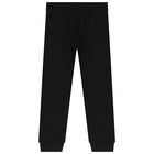 Boys Black Logo Tracksuit, 1, hi-res