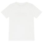 Boys White & Orange Logo Shorts Set, 1, hi-res