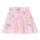 Girls Pink Floral Skirt Set, 1, hi-res