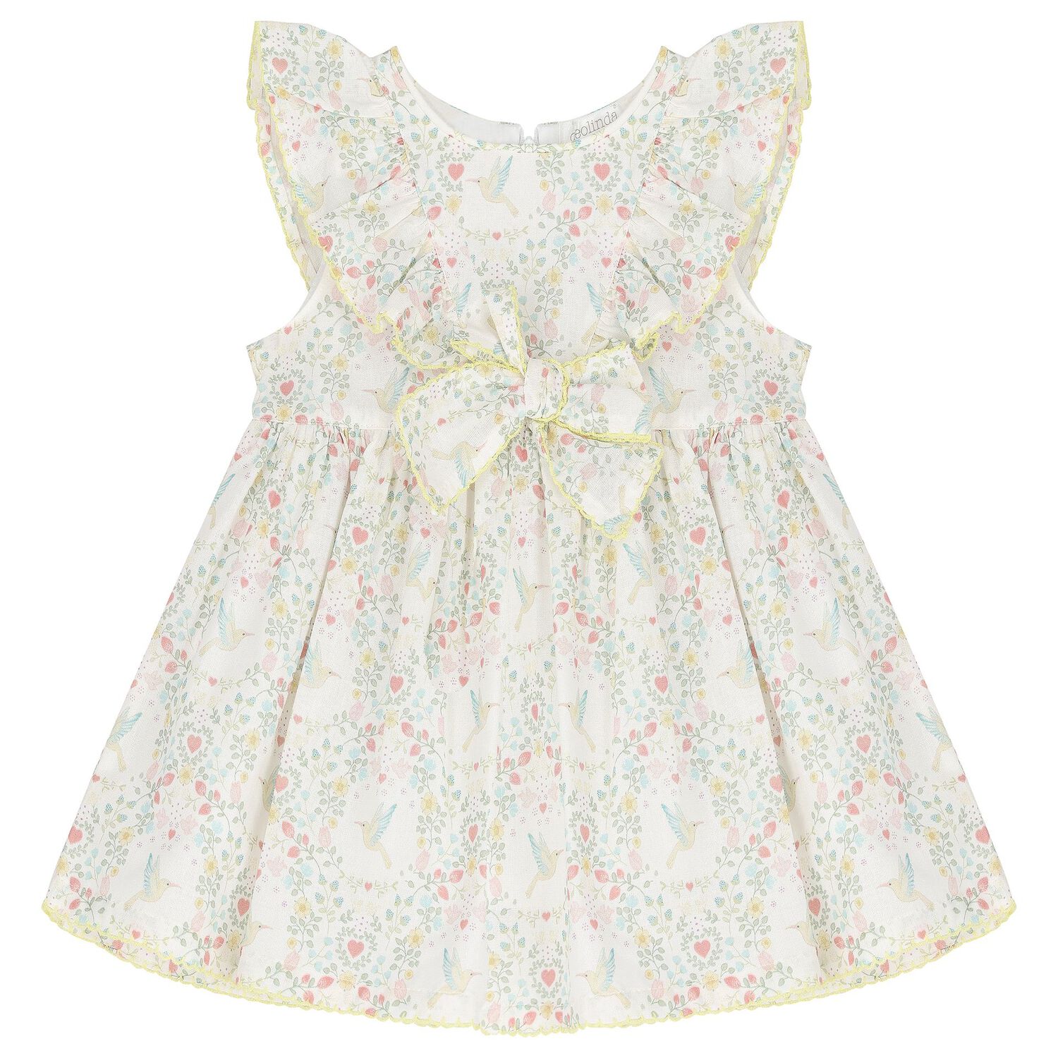 Baby Girls Ivory Floral Dress Set, 1, hi-res image number null