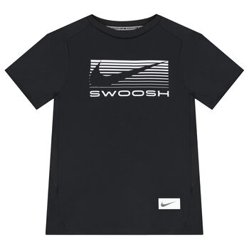 Boys Black & White Logo T-Shirt