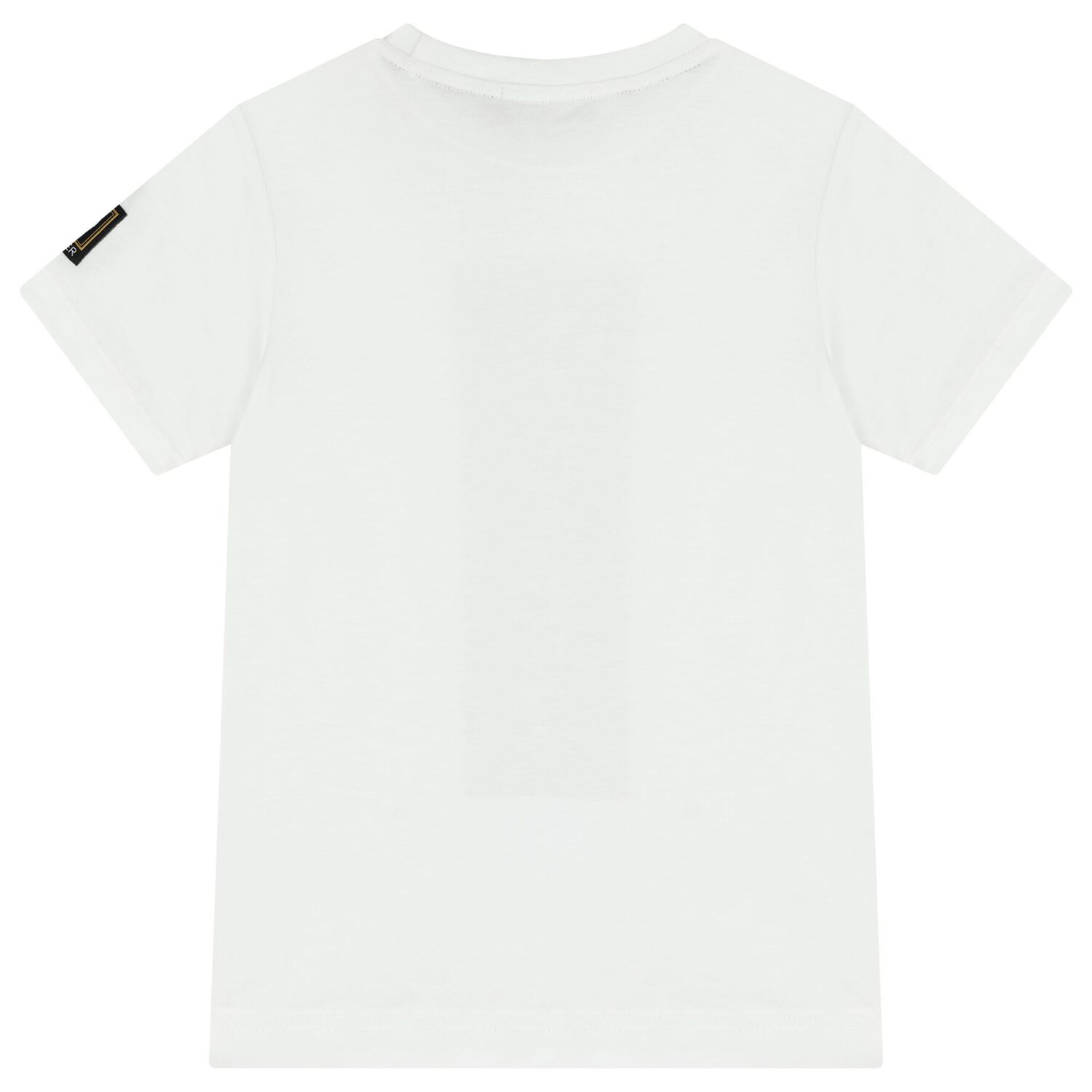 Boys White & Beige Logo Shorts Set, 1, hi-res