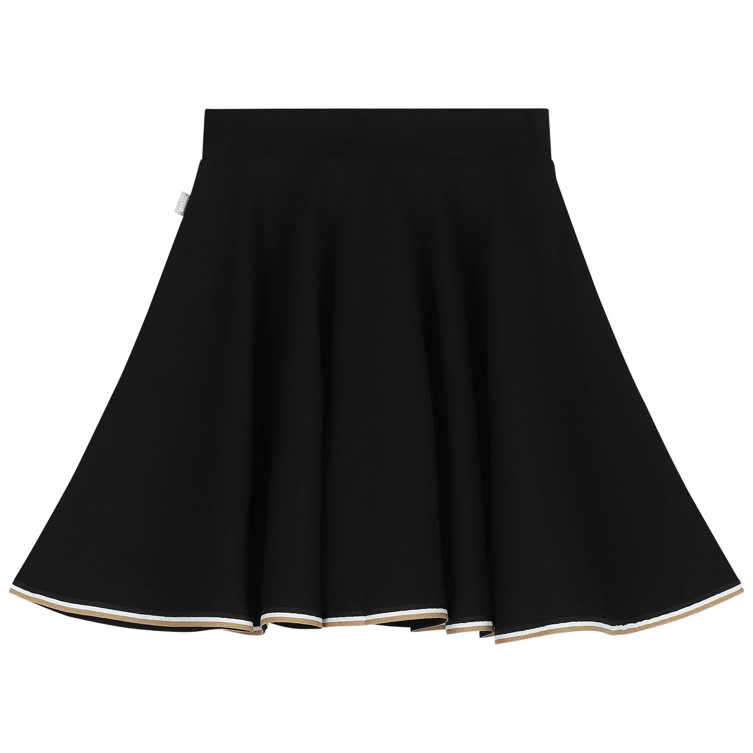 Girls Black Logo Skirt, 1, hi-res image number null