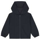 Boys Navy Blue Jacquard Logo Tracksuit, 1, hi-res