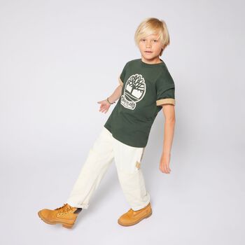 Boys Green Logo T-Shirt
