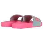 Girls Pink Logo Sliders, 1, hi-res