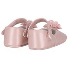 Baby Girls Pink Flower Pre Walker Shoes, 2, hi-res