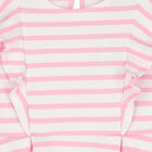 Girls Pink & White Striped Dress, 1, hi-res