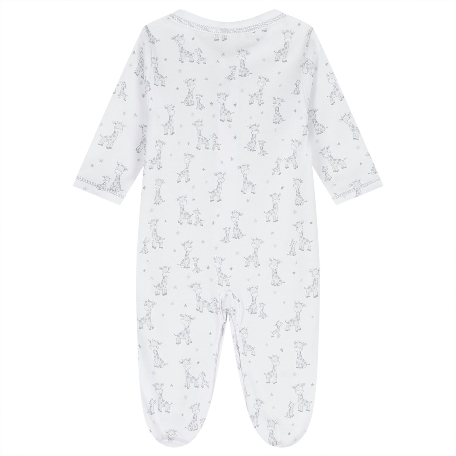 Ivory & Grey Just Giraffe Babygrow, 1, hi-res