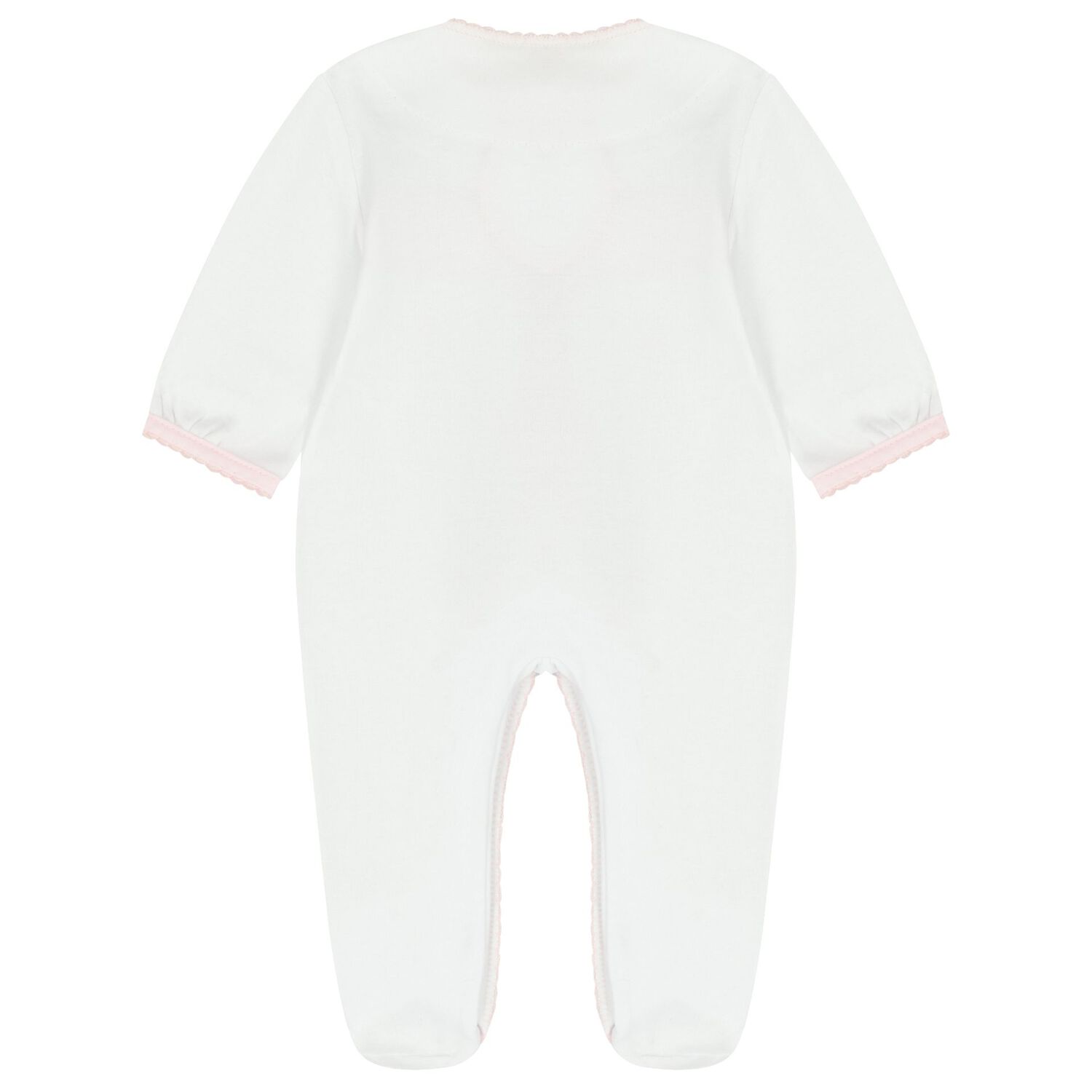 أفرول بنات بطبعة الزهور باللون الأبيض و الوردي, 1, hi-res image number null