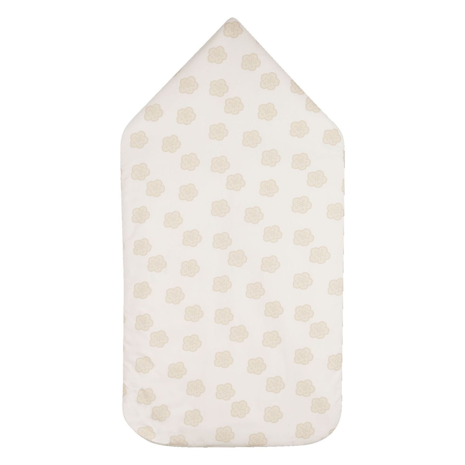 عش أطفال قابل للعكس مزين بالزهور بلون العاجي والبيج, 1, hi-res