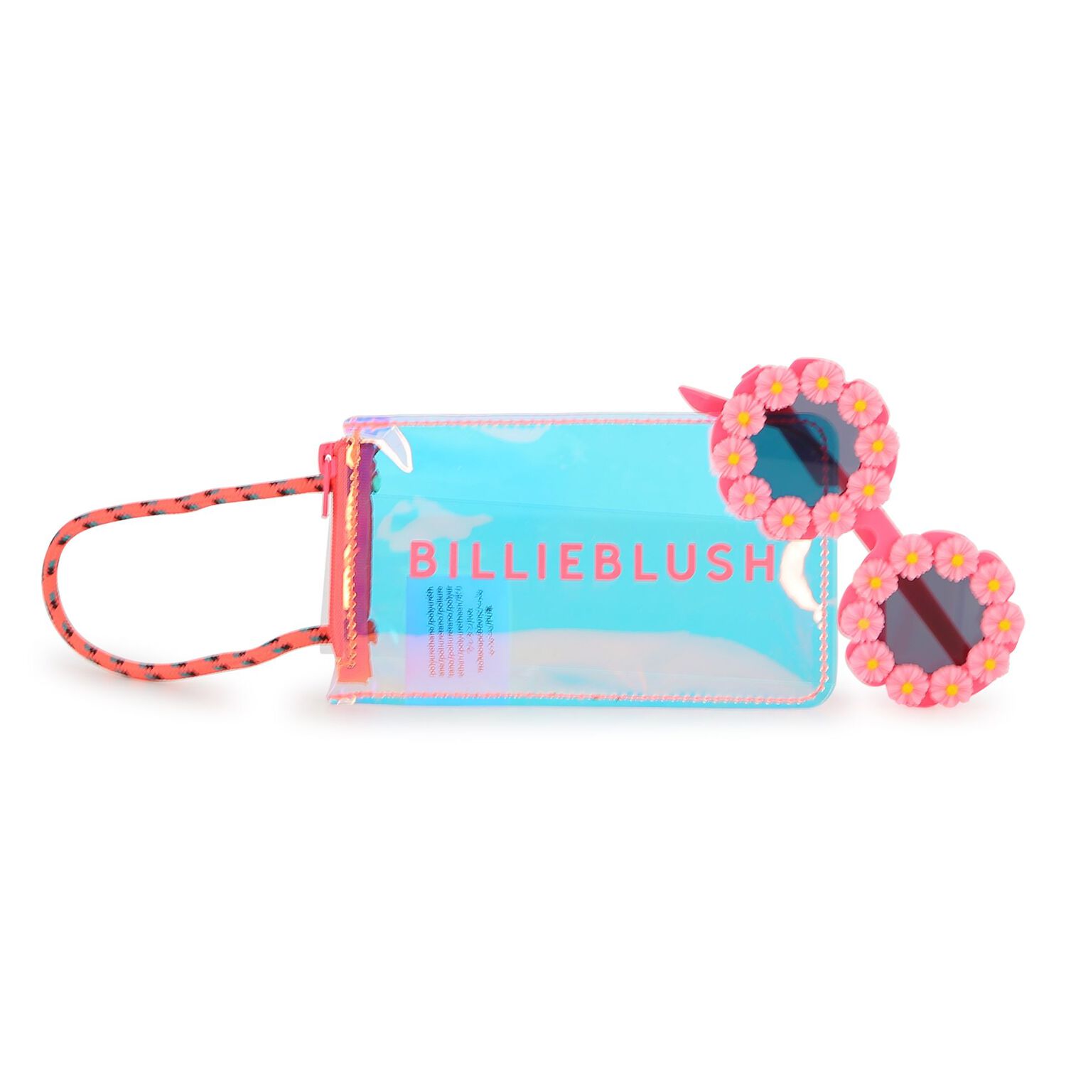 Girls Pink Flower Sunglasses, 1, hi-res