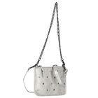 Girls Silver Studded Handbag, 1, hi-res