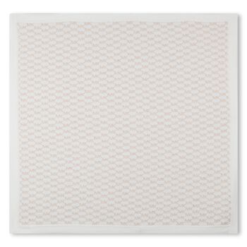 MICHAEL KORS Baby Girls Ivory & Pink Blanket, 1 Baby Girls Ivory & Pink Blanket