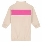 فستان بالشعار باللون العاجى, 1, hi-res