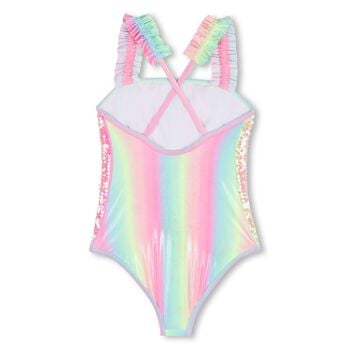 Girls Rainbow Embellished Swimsuit
