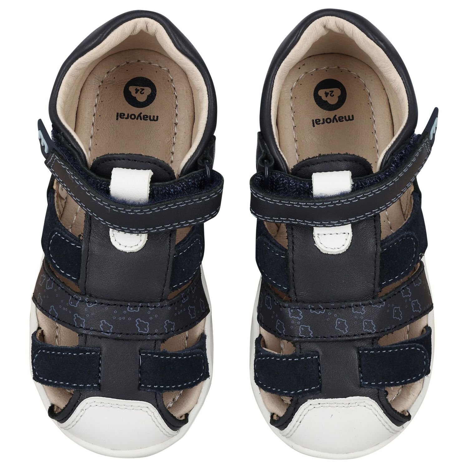Younger Boys Navy Blue Sandals, 3, hi-res image number null
