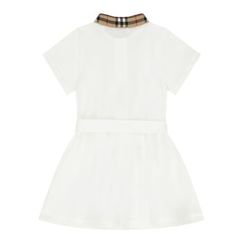 Baby Girls White Polo Dress