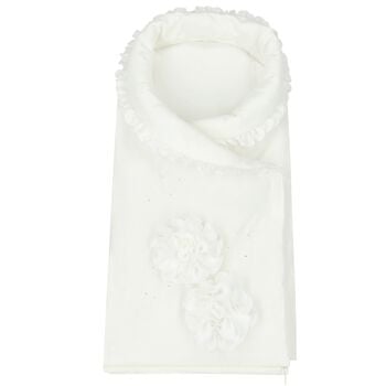 Girls Ivory Flower Baby Nest