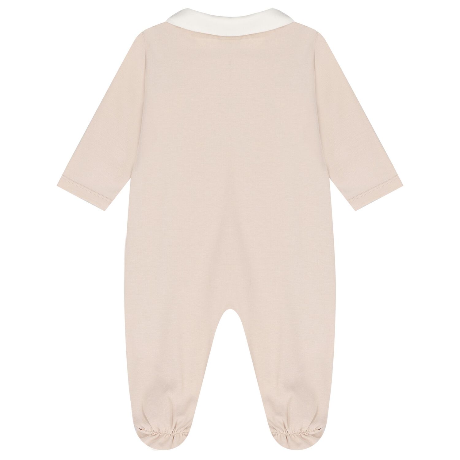 طقم هدايا ملابس أطفال بالشعار باللون البيج والعاجي , 1, hi-res image number null