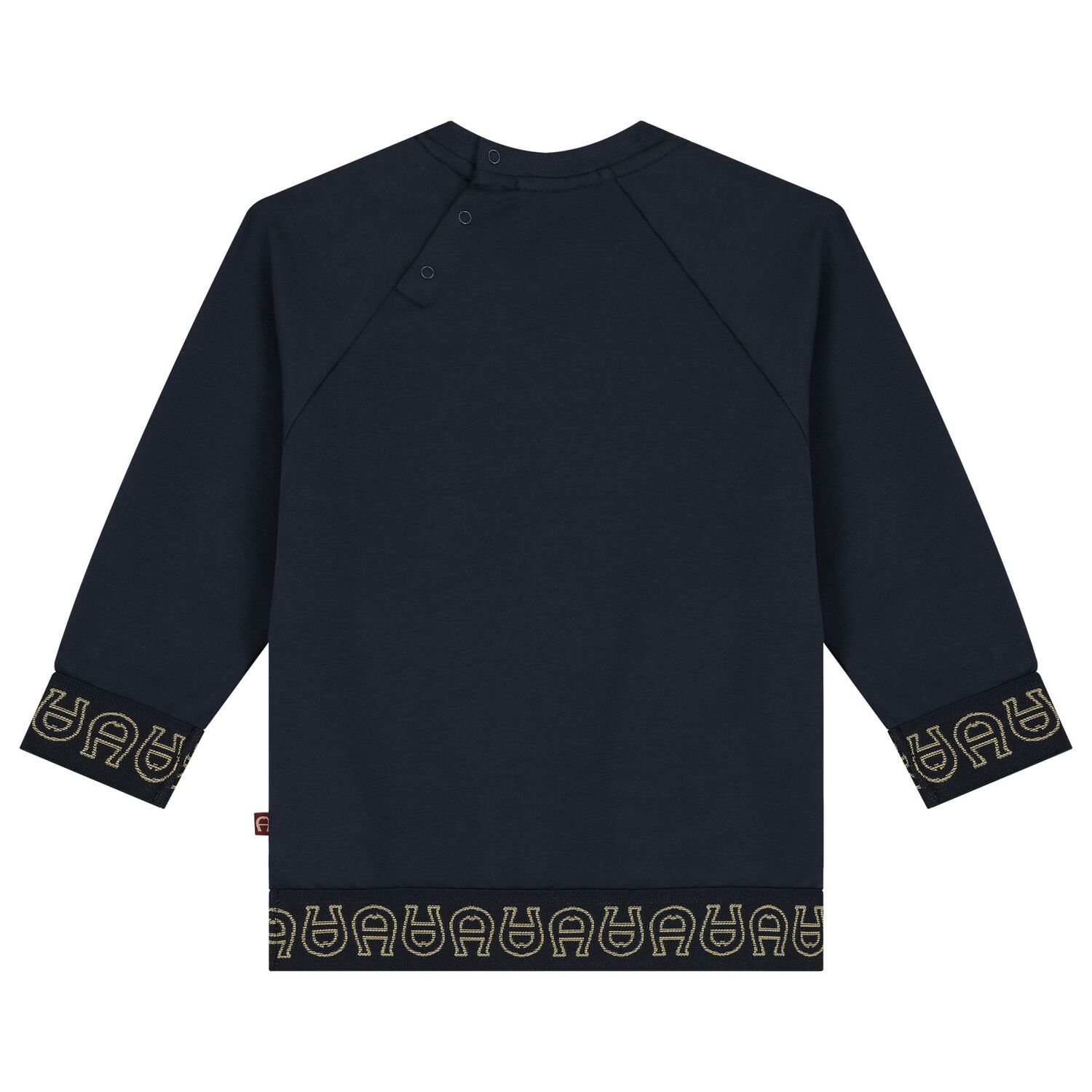 Younger Boys Navy Logo Sweatshirt, 1, hi-res