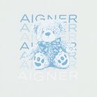 Baby Boys Blue & Ivory Teddy Bear Logo Baby Nest, 2, hi-res
