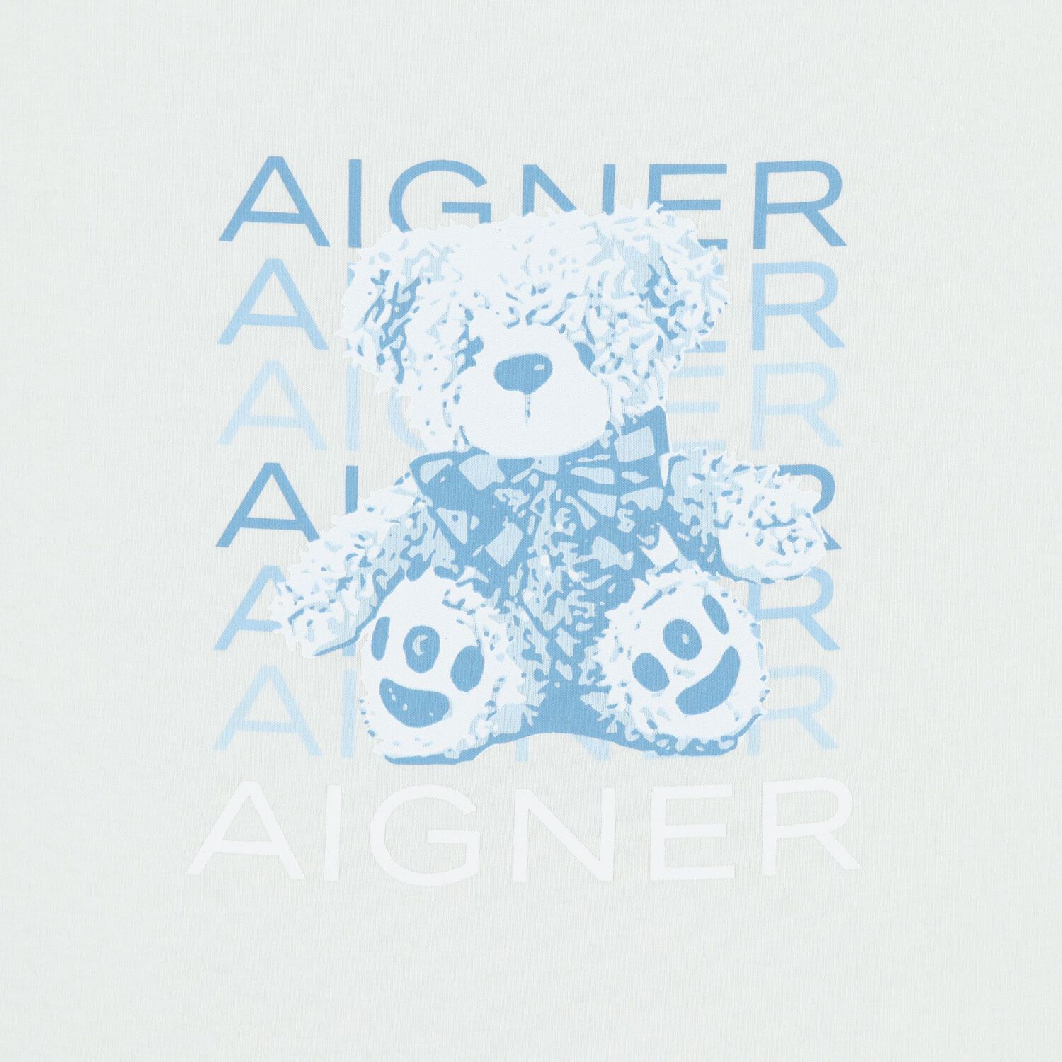 Baby Boys Blue & Ivory Teddy Bear Logo Baby Nest, 2, hi-res