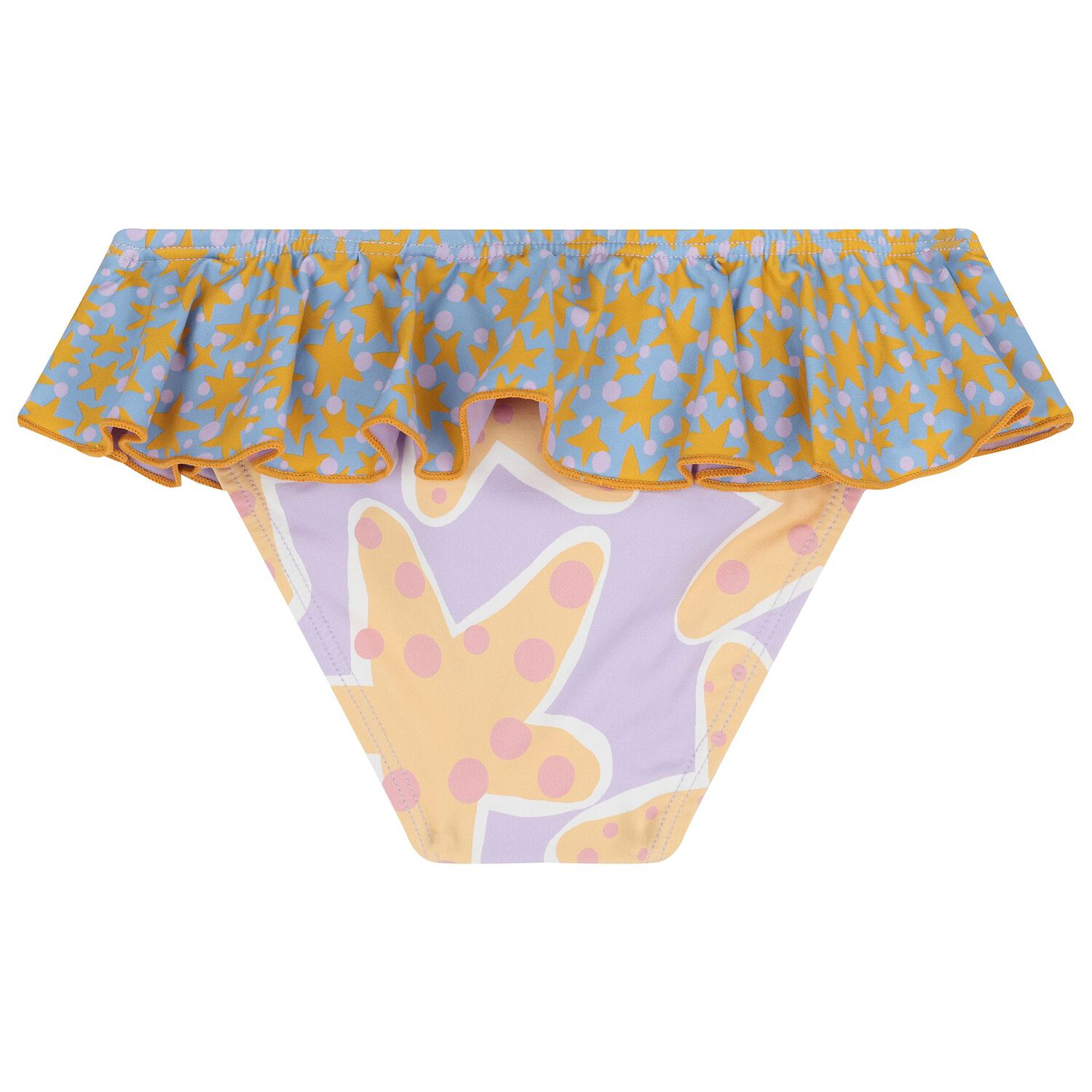 Girls Purple & Blue Stars Bikini, 1, hi-res