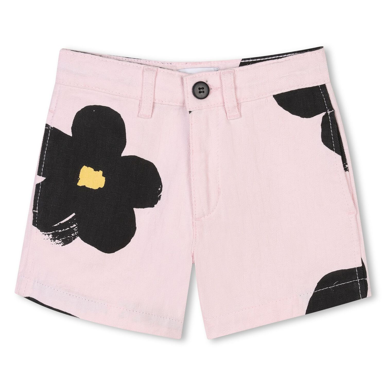 Girls Pink Daisy Shorts, 1, hi-res image number null