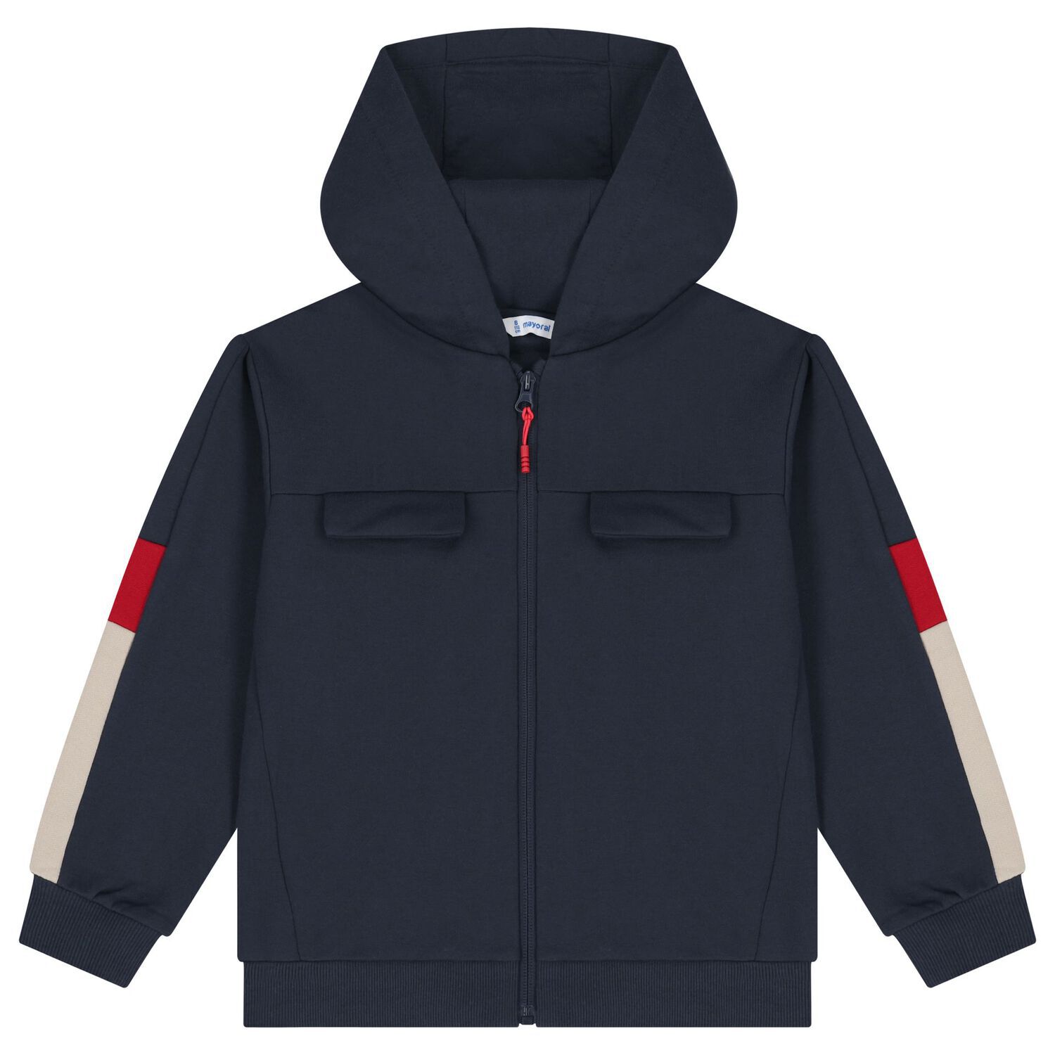 طقم بدله رياضيه للاولاد باللون الازرق والابيض ( 3 قطع )  , 1, hi-res