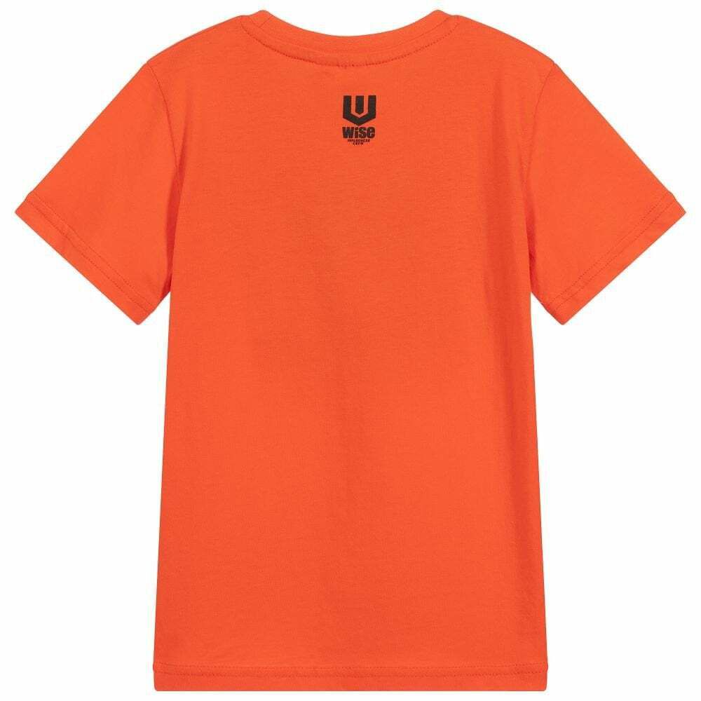 iDO Boys Orange Printed T Shirt Junior Couture UAE