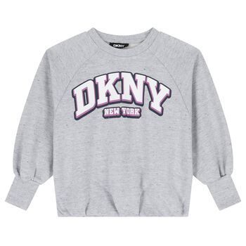 Girls Grey Logo Sweatshirt
