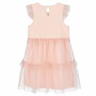 Girls Pink & Silver Logo Dress, 1, hi-res