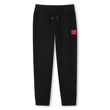 Boys Black Logo Joggers
