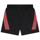 Boys Black Swim Shorts, 1, hi-res