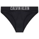 مايوه بكيني بنات بالشعار باللون الأسود, 1, hi-res