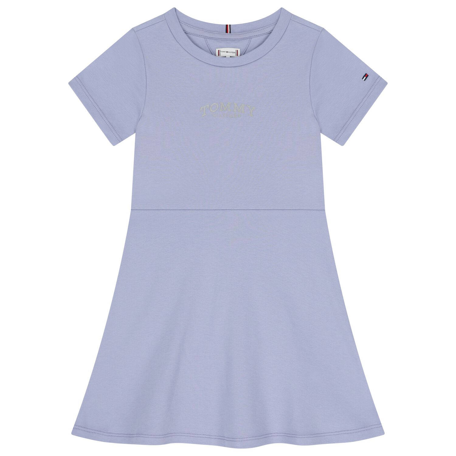 Girls Blue Logo Dress, 2, hi-res