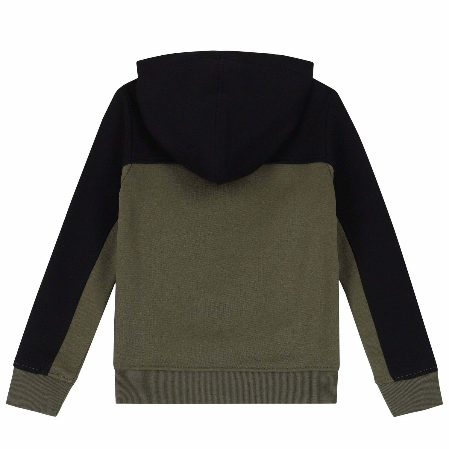 Boys Black & Khaki Logo Hooded Top, 1, hi-res image number null