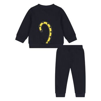 Younger Boys Navy Blue Tiger Logo Tracksuit