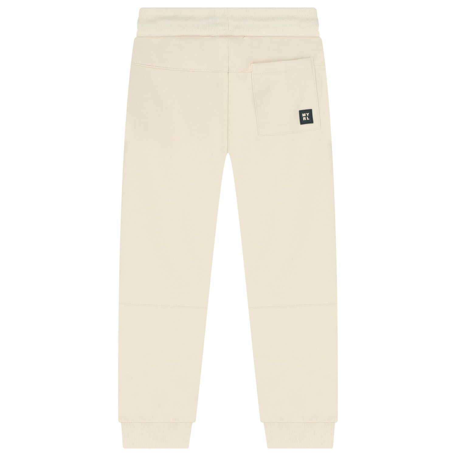 Boys Beige Logo Joggers, 1, hi-res