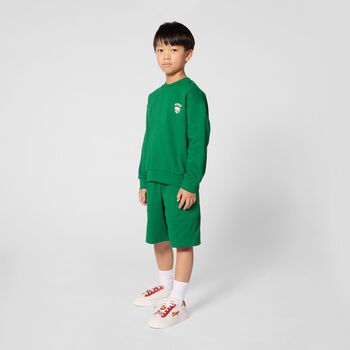 Boys Green Dice Logo Sweatshirt